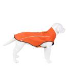 Shop Mile High Life Waterproof Pet Coat - Adjustable Reflective Rain Jacket for Medium Dogs (Orange) | Easy Entry & Level Closure - Buy Online on GoSupps.com