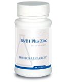 Biotics Research B6 B1 Plus Zinc Capsules - 5mg Highly Bioavailable Zinc Form for Enzyme Support - 90ct - Buy Online on GoSupps.com