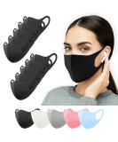 10 Pack Black Fabric Masks for Older Children & Adults - Washable Everyday Mouth Protection - Unisex Facial Masks - Buy Online on GoSupps.com