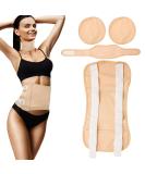 4-Hour Comfortable Reusable Castor Oil Pack for Belly Neck & Chest - Fatigue Relief Massage Belt (Khaki) | International Shipping - Buy Online on GoSupps.com