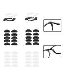 Premium Silicone Nasal Pads for Glasses | Anti-Slip Cushion & Ear Hooks | Comfortable Fit for Sports & Reading Glasses (24 Pairs) - Buy Online on GoSupps.com