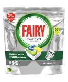 Buy Fairy Platinum Dishwasher Tabs - Pack of 63 Lemon Scented Dishwasher Tablets for Superior Cleaning - International Shipping Available - Buy Online on GoSupps.com
