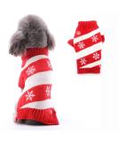 Christmas Dog Sweater - Warm Turtleneck Knitwear for Puppies | Snowflake Pattern | Perfect Holiday Gift - Buy Online on GoSupps.com