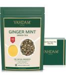 Ginger Mint Green Tea - Vahdam 200g | Aromatic & Delicious | Pure Green Tea Leaves | Iced Tea or Hot Brew - Buy Online on GoSupps.com