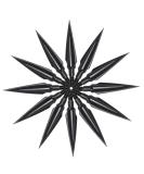 Huntingdoor Traditional Broadheads 12Pcs - Screw-in Solid Metal Archery Arrow Tips - TYPE 3 120Grain - Buy Online on GoSupps.com