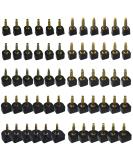 TOVOT 30 Pairs Black U-Shape Replacement Tips for Stiletto Heels - 5 Sizes (7/8/9/10/12MM) | High Heel Spikes for International Shipping - Buy Online on GoSupps.com
