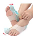 Tech Love Hallux Valgus Socks Women's Bunion Relief Toe Separator with Non-Slip Heel Strap | Size L | Yoga Fabric | International Shipping - Buy Online on GoSupps.com