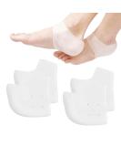 Silicone Heel Protectors - 4pcs Soft Gel Blister Prevention Heel Cups & Ankle Protectors for Plantar Fasciitis Relief Comfortable & Durable Shoe Heel Socks for Men and Women - Buy Online on GoSupps.com
