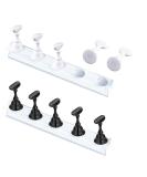 Justotry 2 Set Nail Stand for Press On Nails Display - Fake Nails Holder for Painting & Practice - Beginner Acrylic Nail Art Kit Accessories (Black & White) - Buy Online on GoSupps.com
