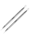 2-in-1 Facial Milia & Whitehead Extractor Tool for Pimple Acne Removal - 2pcs - Buy Online on GoSupps.com