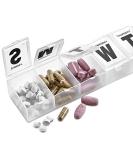 MEDca 7-Day Pill Organizer - Weekly Pill Planner (Pack of 2) for Easy Medication Management - Ideal for International Shipping - Buy Online on GoSupps.com