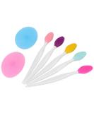 Mini Facial Cleansing Brush Set | Silicone Exfoliating Pore Cleaner for Smooth Skin - Buy Online on GoSupps.com
