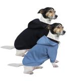 Hualisiji Dogs Hoodie & Sweater for Small Dogs | Warm Lightweight Soft Texture | Chihuahua Sweater | 2PCs Black & Haze Blue | International Shipping Available - Buy Online on GoSupps.com