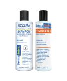 Eczema Relief Shampoo & Conditioner (Combo Pack) | Eczema Flare Control Scalp & Dandruff Relief Therapy That Protects, Moisturizes, and Repairs Skin by DermaSolve - Kids, Babies & Adults - Steroid Free (Shampoo & Condition… - Buy Online on GoSupps.com