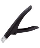 PANA USA Professional Stainless Steel Acrylic Nail Tips Clipper Cutter - False Nails Trimmer for Home Nail Art DIY (Black) - Buy Online on GoSupps.com