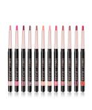 12 Colors Waterproof Non-Marking Matt Velvet Lip Liner Pencil Set - Buy Online on GoSupps.com