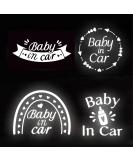 FREEBLOSS 4Pcs Baby in Car Warning Stickers - Safety Car Window Decals for Parents - Buy Online on GoSupps.com