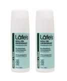 Lafe's Natural Deodorant 3oz Roll-On | Aluminum Free for Men & Women | Paraben & Baking Soda Free | 24-Hour Protection | Cedar & Lime | 2 Pack - Buy Online on GoSupps.com