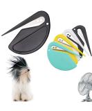 Pet Knotting Comb 2024 New De Knotting Comb for Dog and Cat Pet Dog Shedding Brush Puppy Kitten Brush Hair Removal Tool Knotting Comb Pet Grooming Tool Tangle Remover Leaf-Black Onesize - Buy Online on GoSupps.com