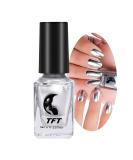 Buy Silver Nail Polish - Metallic Gel Quick-Drying Long-Lasting Chrome for DIY Nail Art - Buy Online on GoSupps.com