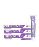 President Set of 3 Antibacterial Toothbrushes for Plaque & Bad Breath - Chlorhexidine RDA 30 - International Shipping Available - Buy Online on GoSupps.com