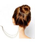 AKOAK Punk Hair Cuff Pin Clip with Tassels and Pearl Chains - Boho Hair Accessories - Buy Online on GoSupps.com