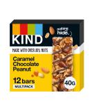 KIND Bars Gluten Free Snack Bars Caramel Chocolate Peanut High Fibre No Artificial Colours Flavours or Preservatives Multipack 12 x 40g - Buy Online on GoSupps.com