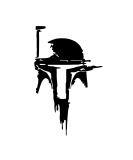 SW Boba Helmet Decal Vinyl Sticker Auto Car Truck Wall Laptop | Black | 3" x 6" - Buy Online on GoSupps.com