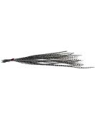 25 Real Feather Hair Extensions 7-9 Short Skinny + Rings/Loop (Grizzly) - Buy Online on GoSupps.com