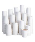 LITOPAK 8 oz Disposable Paper Coffee Cups - 400 Pack | Hot/Cold Beverage Drinking Cups for Water | Perfect for Parties, Picnics, and Events | White Paper Cups - Buy Online on GoSupps.com