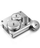 3 Piece Stainless Steel Acrylic Liquid & Nail Powder Container Set - Buy Online on GoSupps.com
