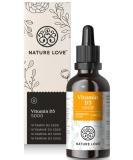 Nature Love Vitamin D3 5000 (50ml liquid) - laboratory tests 5000 I.E. per drop - in MCT oil made of coconut - vitamin D high -dose - highly bioavailable very high stability - produced in Germany - Buy Online on GoSupps.com