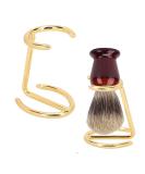 ZBJBinCH Shaving Brush Holder Deluxe Shaving Stand Shaving Razor and Brush Stand for Safety Razor Stand Place manual shaving foam brush Stainless Steel (Golden Without Brush) - Buy Online on GoSupps.com