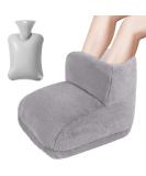 Abiemuce 2-in-1 Foot Warmer Hot Water Bottle Electric-Free Soft & Safe Heated Bottle for Women & Kids 1L Capacity (Gray 25x30x25cm) - Buy Online on GoSupps.com