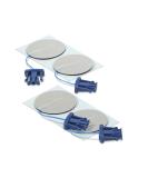 BioWave Reusable Electrode Pads for Pain Relief - 2 Round Pads - Compatible with BioWaveGO and BioWaveHOME - Buy Online on GoSupps.com