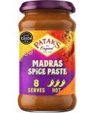 Patak's Madras Spice Paste | Authentic Indian Recipe | Aromatic Spices | Madras Dish | 283g | (Pack of 2) - Buy Online on GoSupps.com