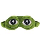 Labanca Sad Frog Pattern Sleep Mask - Cute Animal Design in Green - Buy Online on GoSupps.com