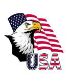 Dopetattoo 6 Sheets Temporary Eagle America USA Flag Neck Tattoos - Buy Online on GoSupps.com