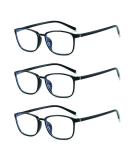 Suertree Blue Light Filter Reading Glasses 3 Pack | Computer Glasses PC Gaming UV Protection | 1.5x & +1.5 Dioptria | Black 3PC for Men - Buy Online on GoSupps.com