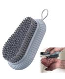 Heavy Duty Nail Scrub Brush with Stiff Bristles - Hand and Nail Cleaning for Men & Mechanics (Grey) - Buy Online on GoSupps.com