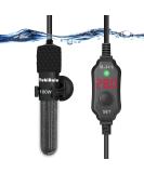 Yukihalu Mini Aquarium Heater 25W 50W 100W 200W with Thermometer & Controller - Ideal for 1-150L Aquariums - Buy Online on GoSupps.com