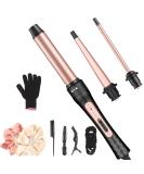 JAETON 3 in 1 Curling Wand Iron Hair Curling Wand Set Include 0.75-1"Conical Curling Iron 1.25"Large and 0.35"Thin Curling Wand Interchangeable Ceramic Barrel Hair Curler Set for Short & Long Hair Small-1 - Buy Online on GoSupps.com