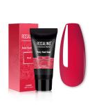 Rosalind Poly Nail Gel | 60ml Acrylic Nail Extension Glue - UV/LED Polish for Manicure Repair - Red Red - Buy Online on GoSupps.com