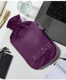 Fashy Hot Water Bottle with Fleece Cover Auszeit Purple | 2.0 L - Comfortable Heat Therapy for All - International Shipping Available! - Buy Online on GoSupps.com