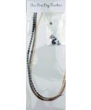 Feather Hair Extensions 3 Pack + Rings/Loop (Mixed Naturals) - Buy Online on GoSupps.com