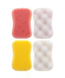 Frcolor Soft Bathing Sponge - Gentle Natural Fiber Peeling Shower Sponge for All Ages (4 Random Colors) - Buy Online on GoSupps.com