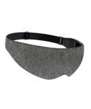 Adjustable Strap Side Sleeping Mask 3D Design | Blackout Blindfold for Men and Women | Relieve Eye Strain | Soft & Comfortable Night Eye Cover | Grey - Buy Online on GoSupps.com