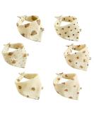Fzsecriu Baby Muslin Bibs - 6 Pack Triangle Neckerchiefs for Teething & Drooling Soft Gauze Towels for Infants - Buy Online on GoSupps.com