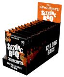 Savourists Sizzling BBQ Crunchits (12x25g) - Healthy Snack | Low Calorie, High Protein, Vegetarian & High Fibre - Buy Online on GoSupps.com