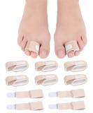 10Pc Fabric Toe Wraps for Women - Hammer Toe & Broken Toe Corrector Separators & Splint Bandages - Pain Relief for Overlapping Crooked & Curled Toes - Buy Online on GoSupps.com